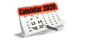 Calendar 2020
